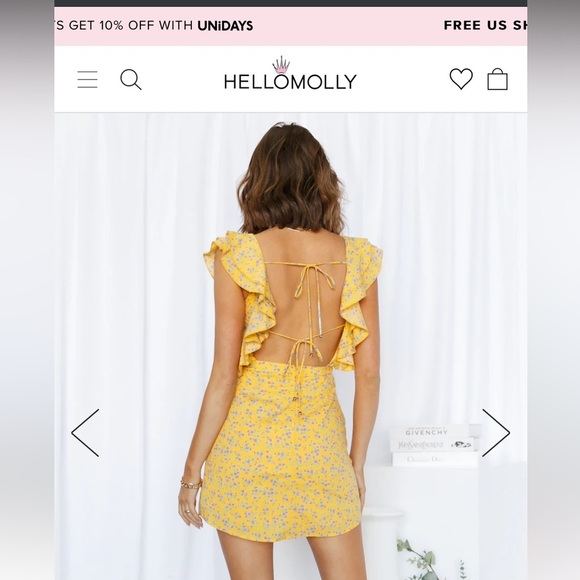 MIAMI SUNSET DRESS YELLOW - Picture 7 of 8